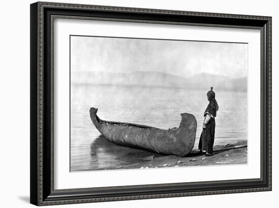 Kutenai Woman, c1910-Edward S. Curtis-Framed Giclee Print