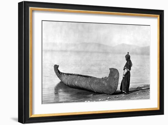 Kutenai Woman, c1910-Edward S. Curtis-Framed Giclee Print