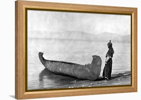 Kutenai Woman, c1910-Edward S. Curtis-Framed Premier Image Canvas