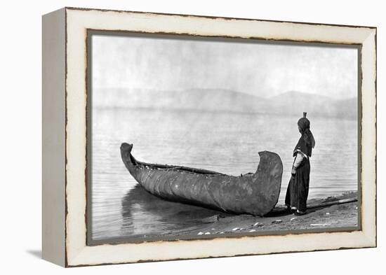 Kutenai Woman, c1910-Edward S. Curtis-Framed Premier Image Canvas