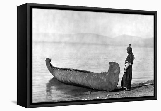 Kutenai Woman, c1910-Edward S. Curtis-Framed Premier Image Canvas
