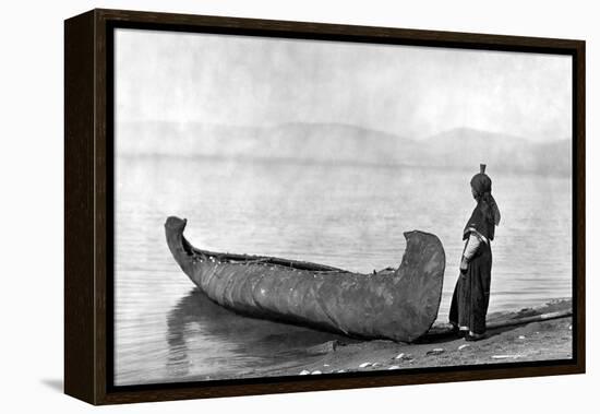 Kutenai Woman, c1910-Edward S. Curtis-Framed Premier Image Canvas