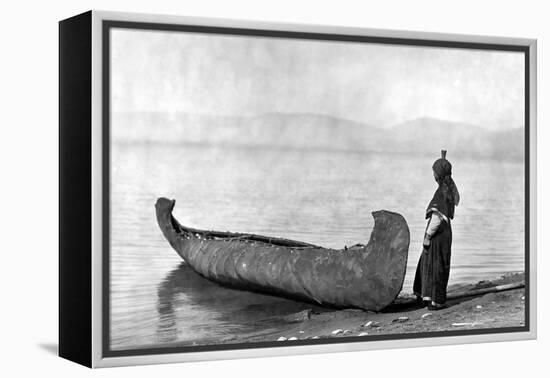 Kutenai Woman, c1910-Edward S. Curtis-Framed Premier Image Canvas