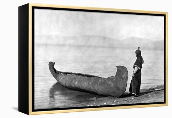 Kutenai Woman, c1910-Edward S. Curtis-Framed Premier Image Canvas