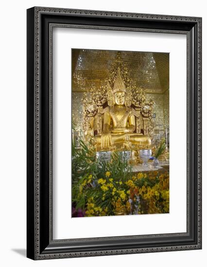 Kuthodaw Pagoda in Mandalay, Myanmar.-Michele Niles-Framed Photographic Print