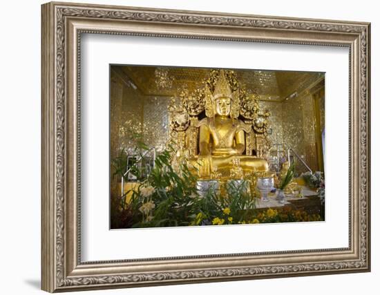 Kuthodaw Pagoda in Mandalay, Myanmar.-Michele Niles-Framed Photographic Print