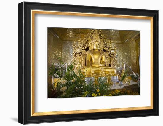 Kuthodaw Pagoda in Mandalay, Myanmar.-Michele Niles-Framed Photographic Print