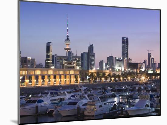 Kuwait City and Sharq Souk Marina, Kuwait-Walter Bibikow-Mounted Photographic Print