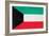 Kuwait Flag Design with Wood Patterning - Flags of the World Series-Philippe Hugonnard-Framed Art Print