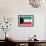 Kuwait Flag Design with Wood Patterning - Flags of the World Series-Philippe Hugonnard-Framed Art Print displayed on a wall