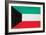 Kuwait Flag Design with Wood Patterning - Flags of the World Series-Philippe Hugonnard-Framed Art Print