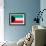 Kuwait Flag Design with Wood Patterning - Flags of the World Series-Philippe Hugonnard-Framed Art Print displayed on a wall