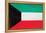 Kuwait Flag Design with Wood Patterning - Flags of the World Series-Philippe Hugonnard-Framed Stretched Canvas