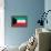 Kuwait Flag Design with Wood Patterning - Flags of the World Series-Philippe Hugonnard-Framed Stretched Canvas displayed on a wall