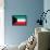 Kuwait Flag Design with Wood Patterning - Flags of the World Series-Philippe Hugonnard-Framed Stretched Canvas displayed on a wall