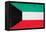 Kuwait Flag Design with Wood Patterning - Flags of the World Series-Philippe Hugonnard-Framed Stretched Canvas