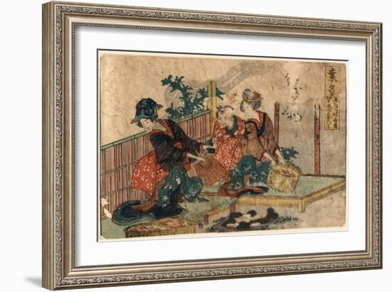 Kuwana-Katsushika Hokusai-Framed Giclee Print