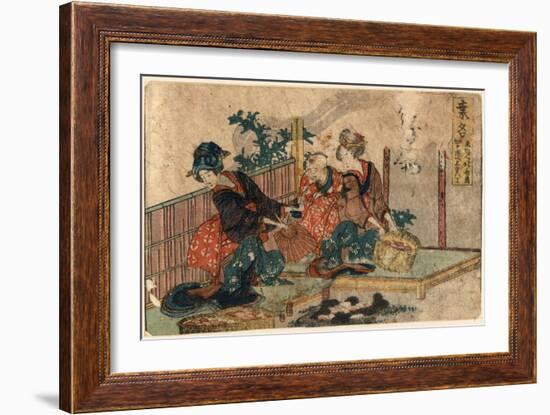 Kuwana-Katsushika Hokusai-Framed Giclee Print