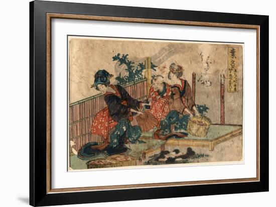 Kuwana-Katsushika Hokusai-Framed Giclee Print