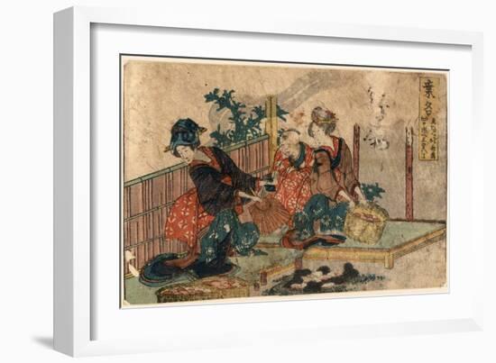 Kuwana-Katsushika Hokusai-Framed Giclee Print