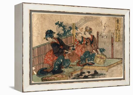 Kuwana-Katsushika Hokusai-Framed Premier Image Canvas