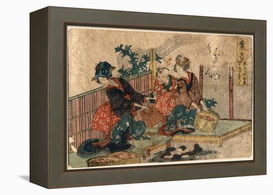 Kuwana-Katsushika Hokusai-Framed Premier Image Canvas