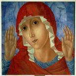 The Mother of God: "The Tenderness of Cruel Hearts", 1914-15-Kuzma Sergeevich Petrov-Vodkin-Giclee Print