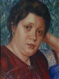 Portrait of the Opera Singer Vera Petrova-Zvantseva-Kuzma Sergeyevich Petrov-Vodkin-Giclee Print