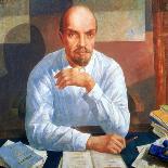 Portrait of Vladimir Ilyich Lenin (1870-1924), 1934-Kuzma Sergievitch Petrov-Vodkin-Giclee Print