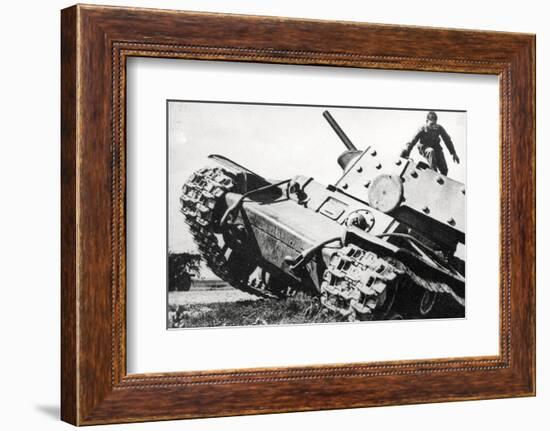 Kv-1 Kliment Voroshilov Heavy Tank-null-Framed Photographic Print