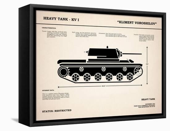 KV1 Heavy Tank-Mark Rogan-Framed Stretched Canvas