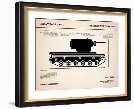 KV2 Heavy Tank-Mark Rogan-Framed Art Print