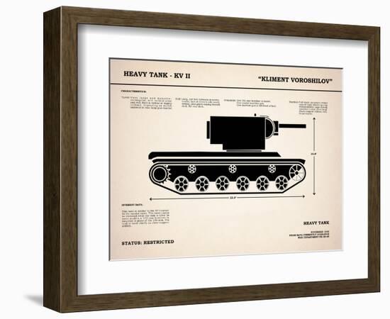 KV2 Heavy Tank-Mark Rogan-Framed Premium Giclee Print