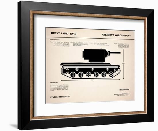 KV2 Heavy Tank-Mark Rogan-Framed Premium Giclee Print