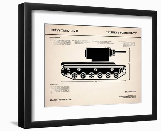 KV2 Heavy Tank-Mark Rogan-Framed Premium Giclee Print