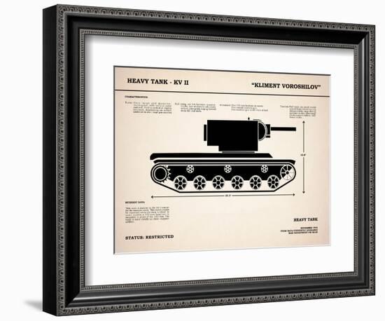 KV2 Heavy Tank-Mark Rogan-Framed Premium Giclee Print