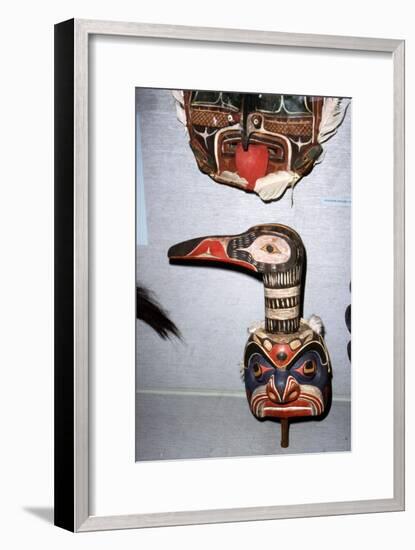 Kwakiutl Diver Mask, with beak, Pacific Northwest, North American Indian-Unknown-Framed Giclee Print