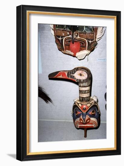 Kwakiutl Diver Mask, with beak, Pacific Northwest, North American Indian-Unknown-Framed Giclee Print