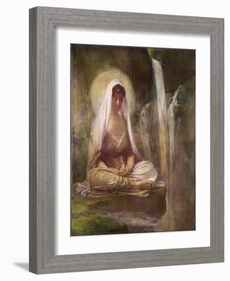 Kwannon Meditating on Human Life-William Bradford-Framed Giclee Print