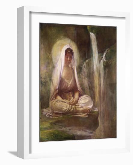 Kwannon Meditating on Human Life-William Bradford-Framed Giclee Print