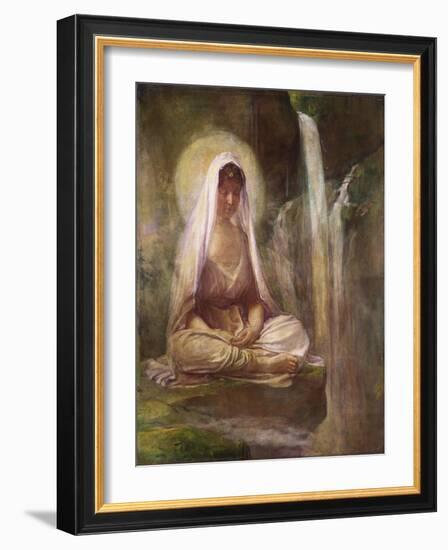 Kwannon Meditating on Human Life-William Bradford-Framed Giclee Print