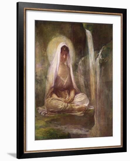 Kwannon Meditating on Human Life-William Bradford-Framed Giclee Print