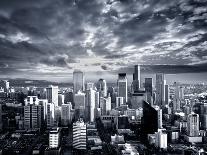 Black and White Seattle Cityscape-kwest19-Photographic Print