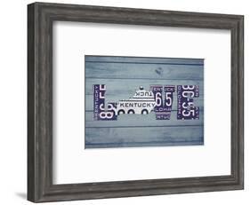 KY State Love-Design Turnpike-Framed Giclee Print