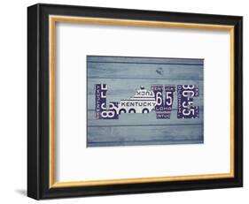KY State Love-Design Turnpike-Framed Giclee Print