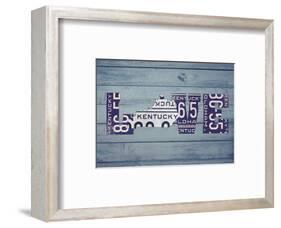 KY State Love-Design Turnpike-Framed Giclee Print