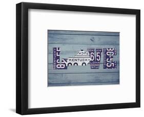 KY State Love-Design Turnpike-Framed Giclee Print