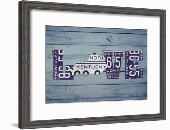 KY State Love-Design Turnpike-Framed Giclee Print