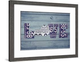 KY State Love-Design Turnpike-Framed Giclee Print
