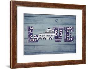 KY State Love-Design Turnpike-Framed Giclee Print